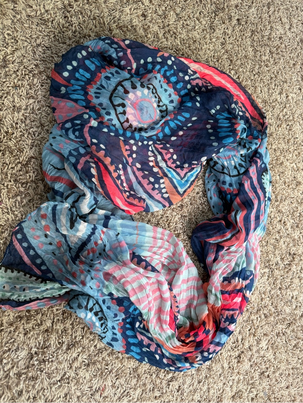 Lilly Pulitzer Target collab “boom boom” boho print wrap/scarf (43x70) - Picture 3 of 9